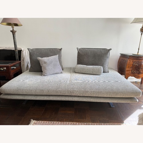 Used Ligne Roset Light Gray Fabric Sleeper Sofa for sale on AptDeco