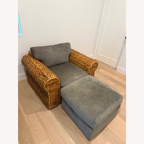 Used Ralph Lauren Natural Wood Accent Chair for sale on AptDeco