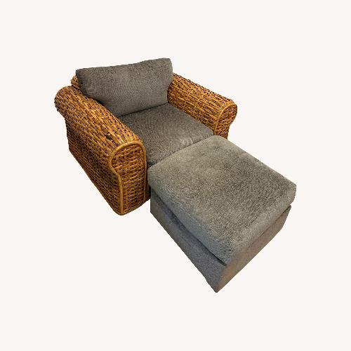 Used Ralph Lauren Natural Wood Accent Chair for sale on AptDeco