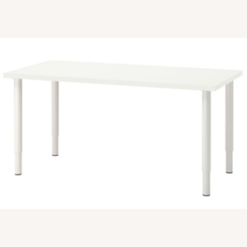 Used IKEA White Wood Desk Table Top for sale on AptDeco