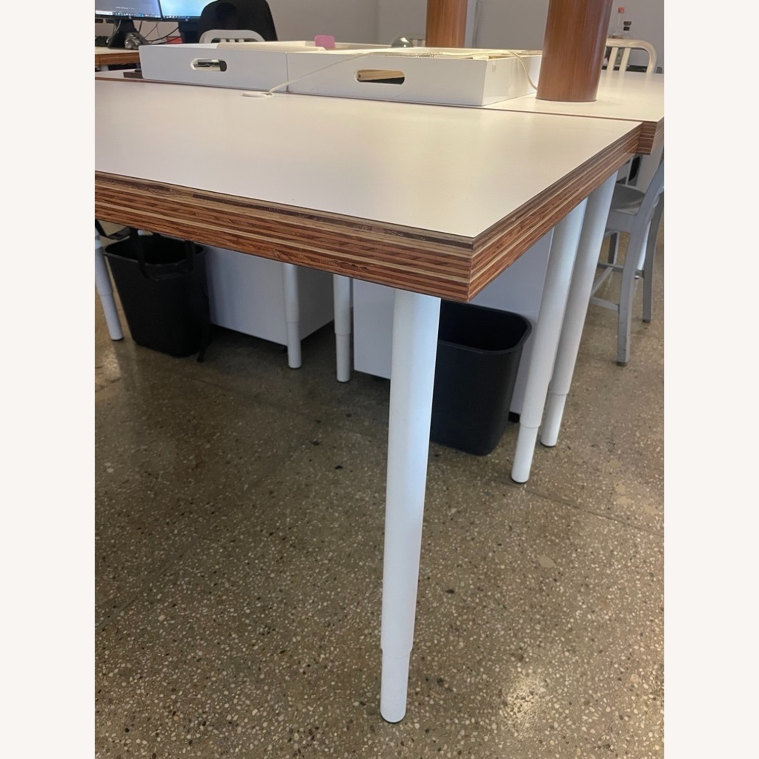 IKEA White Wood Desk Table Top - image-3