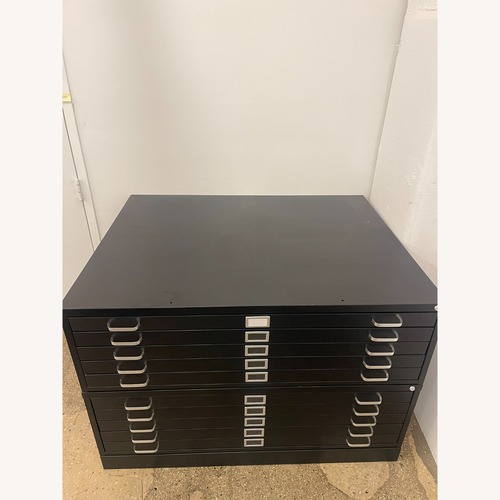 Used Black Flat Files Cabinet for sale on AptDeco