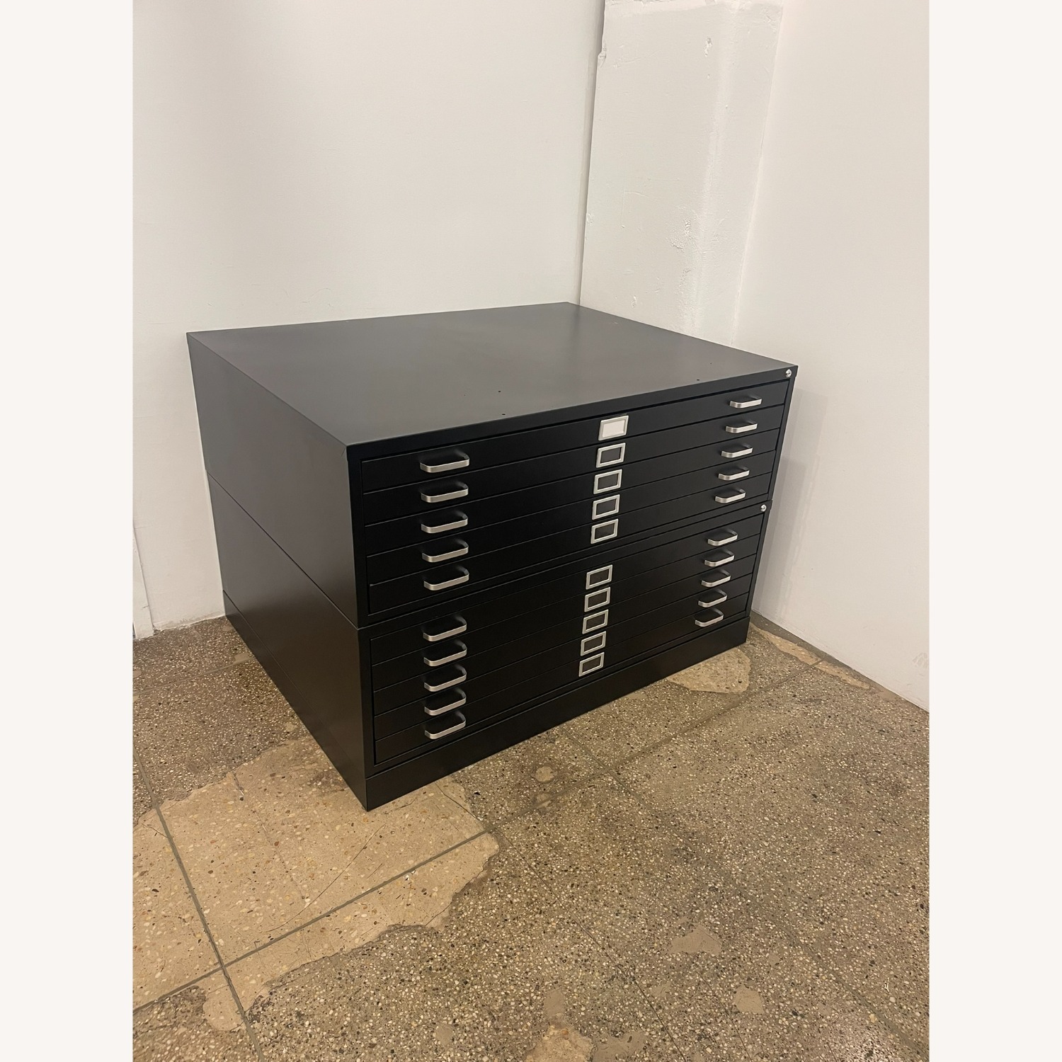 Black Flat Files Cabinet - image-3