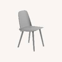 Design Within Reach Light Gray Wood Dining Chairs