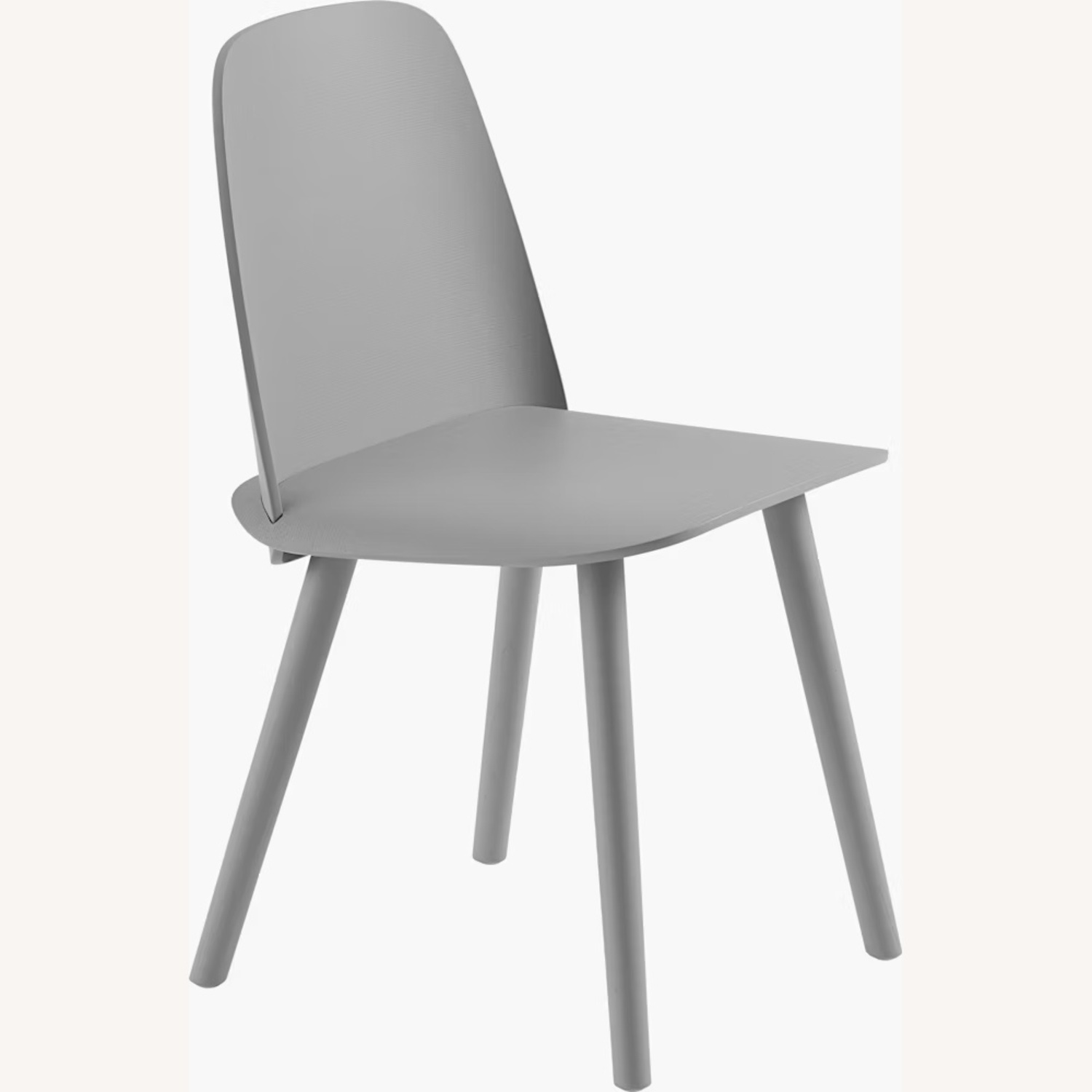 Design Within Reach Light Gray Wood Dining Chairs - image-5