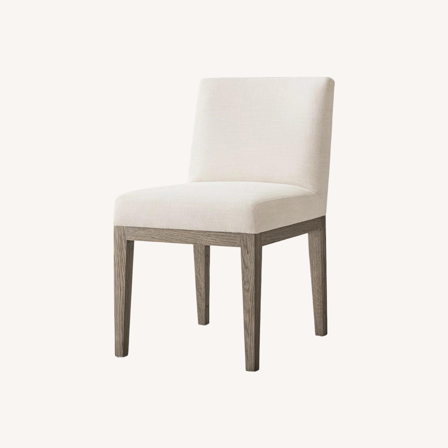 Parsons Table + 8 Morgan Track Fabric Armchairs - image-5