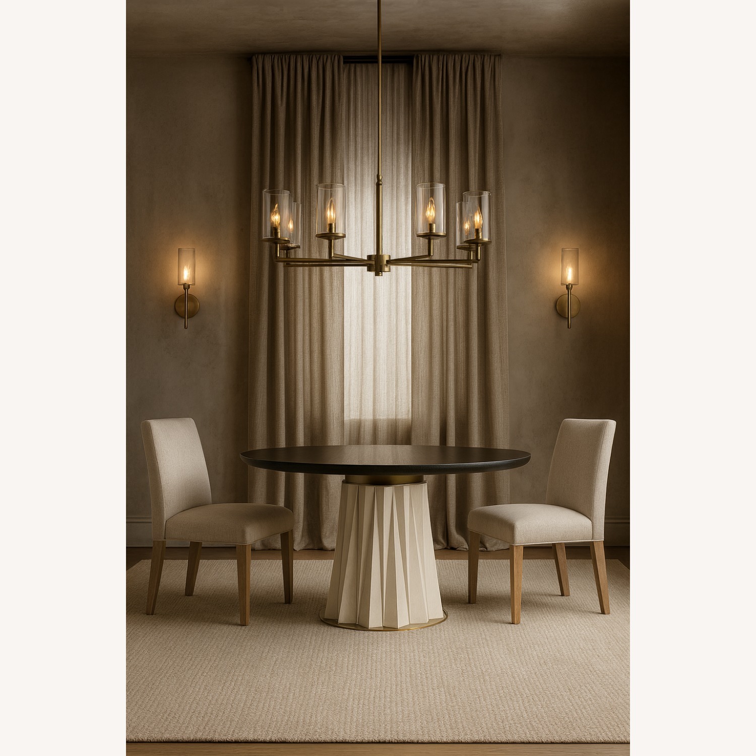 Designer Dining Table Attributed to Baker - image-0