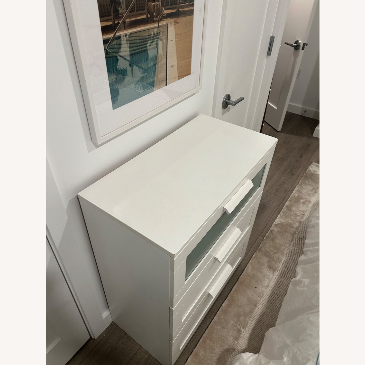 IKEA White Wood Dresser - image-2