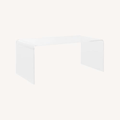 Used  Safavieh Home Clear Acrylic Coffee Table for sale on AptDeco