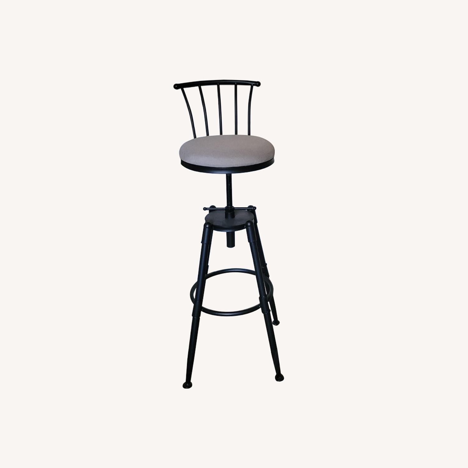 Amazon Two Adjustable Height Swivel Bar Stools - image-0