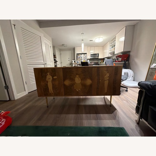 Used Organic Modernism Walnut Media Storage for sale on AptDeco