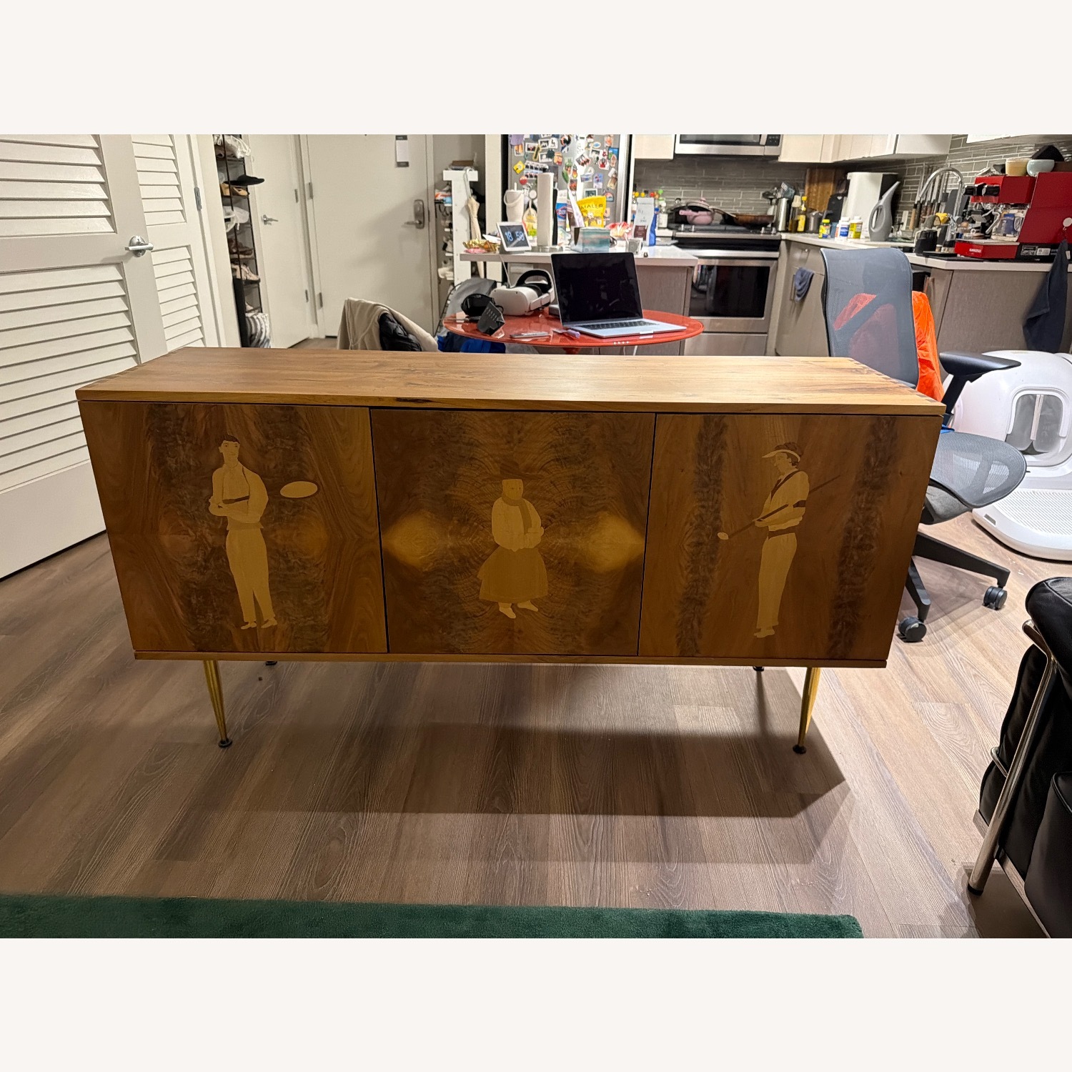 Organic Modernism Walnut Media Storage - image-0