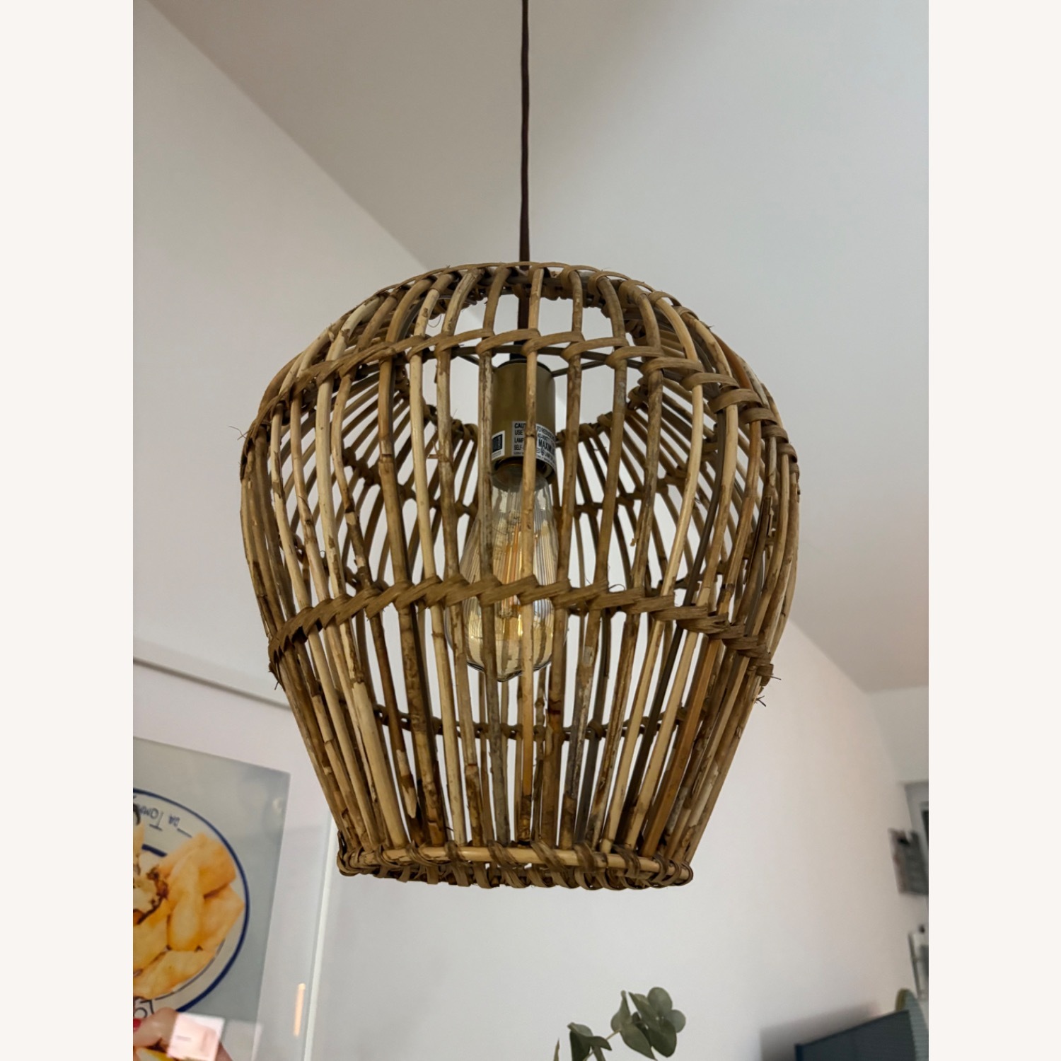 Birch Lane Natural Bamboo Hanging Plug Lamp - image-3