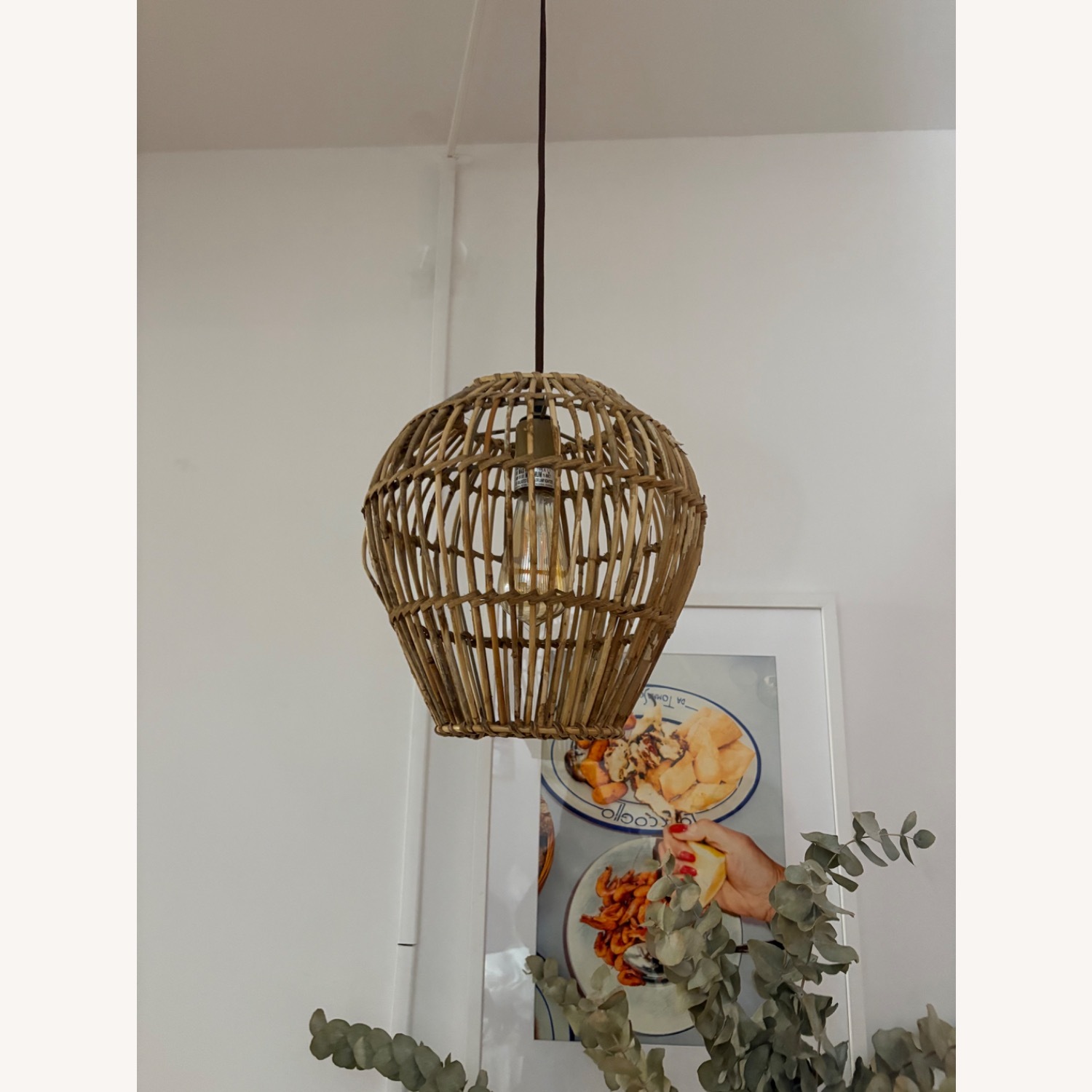 Birch Lane Natural Bamboo Hanging Plug Lamp - image-2