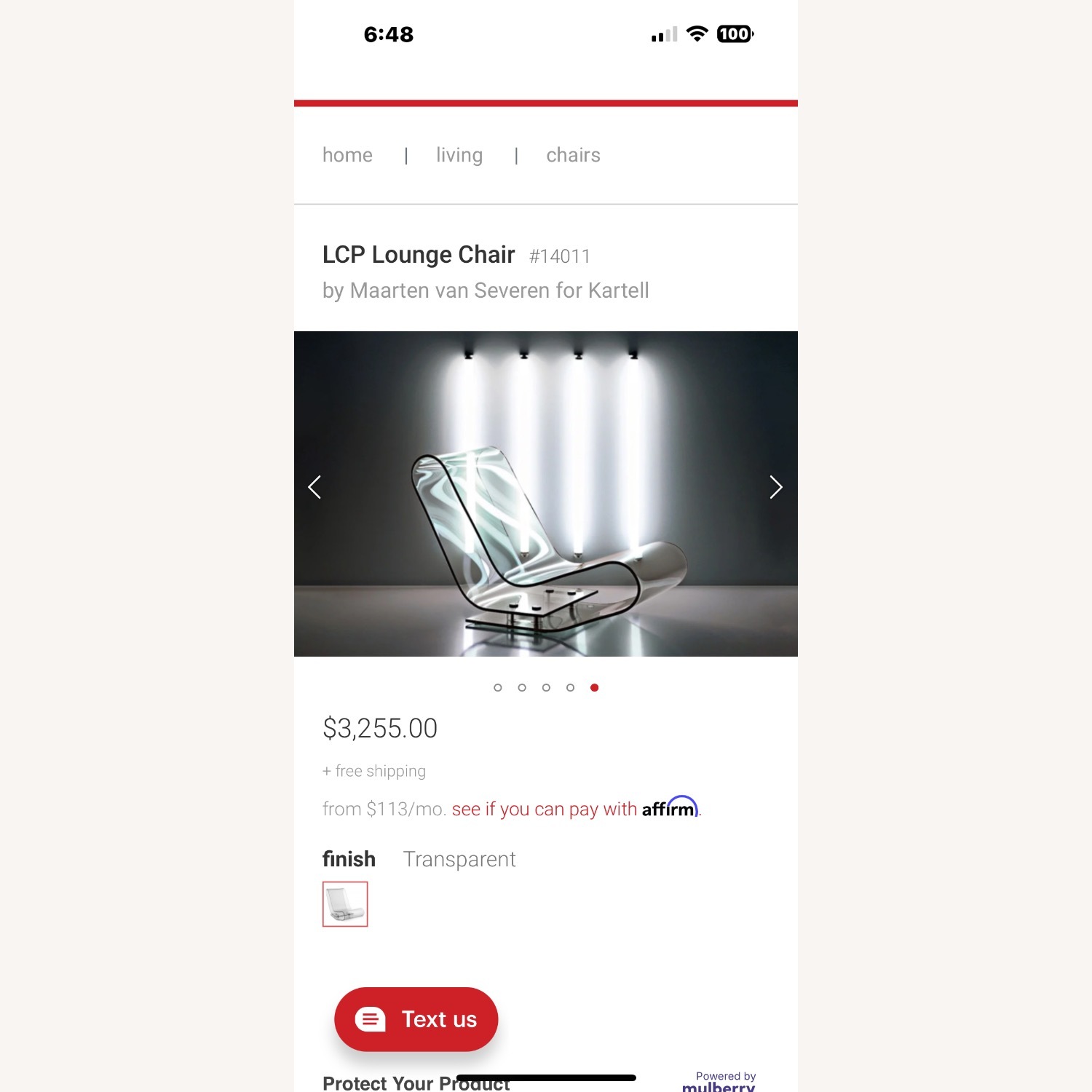 Kartell Transparent LCP Lounge Chairs - image-11