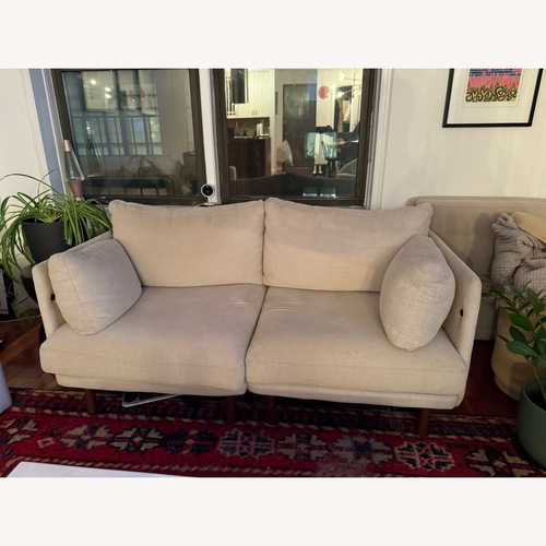 Used Burrow Natural Fabric 3+ Piece Sectional for sale on AptDeco