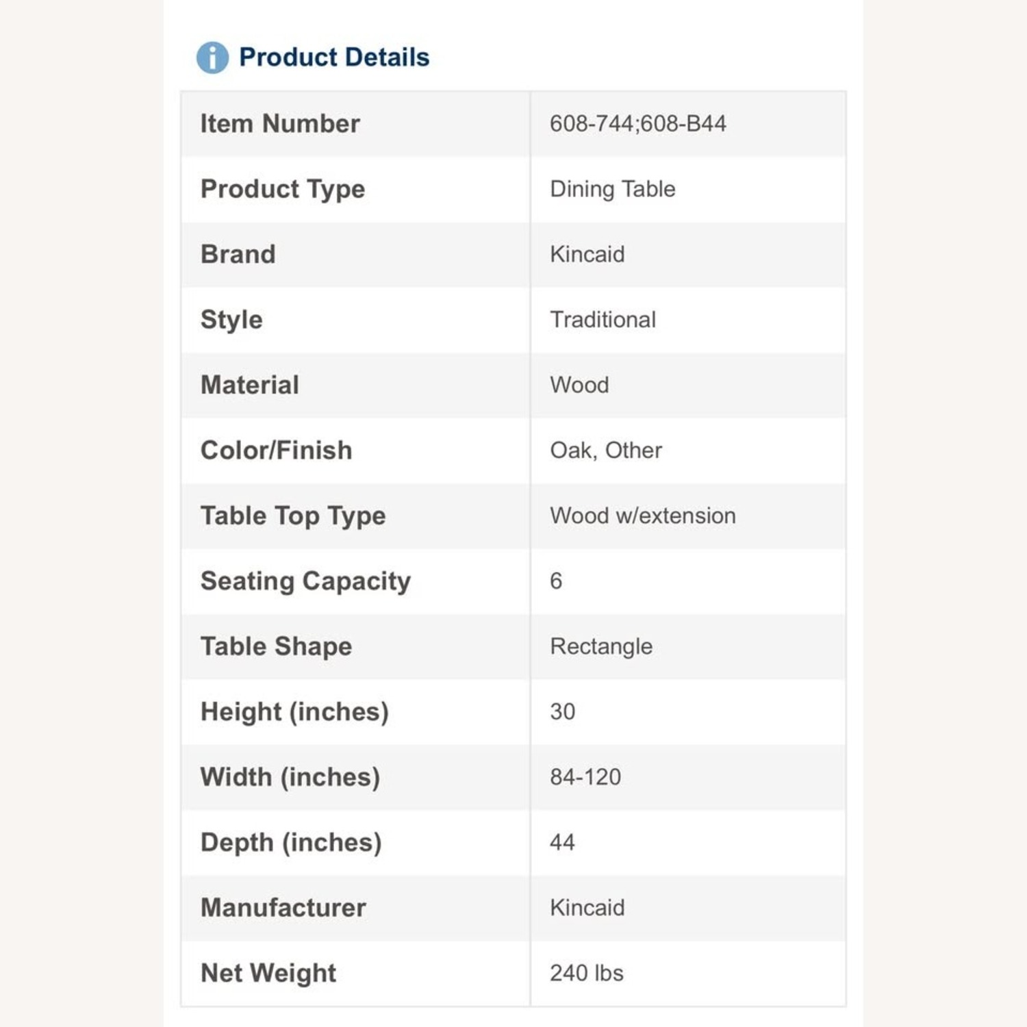 Kincaid Furniture Natural Wood Dining Sets - image-9