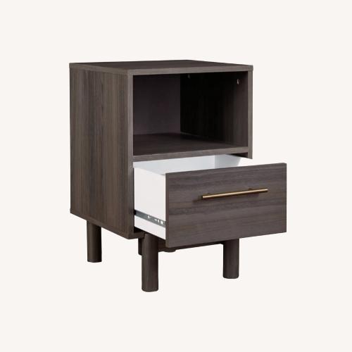Used Ashley Furniture Brymont Dark Gray Nightstand for sale on AptDeco