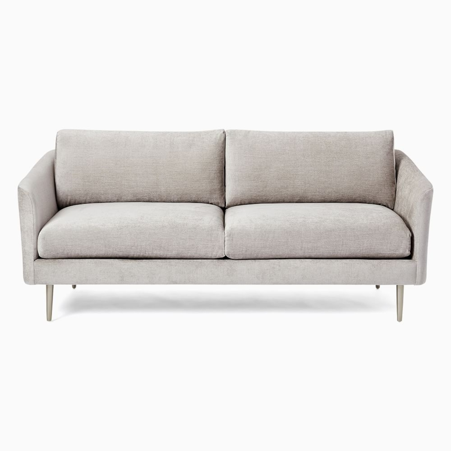 West Elm Sloane 88” Light Gray 3 Seater Sofa - image-9