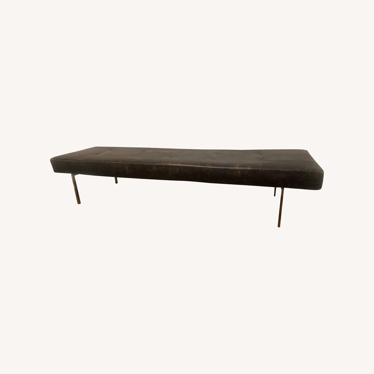 West Elm Black Bench - image-0