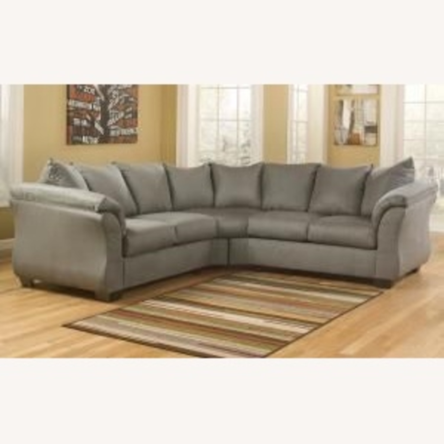 Ashley Furniture Darcy Light Gray 2 Piece Sectional - image-8