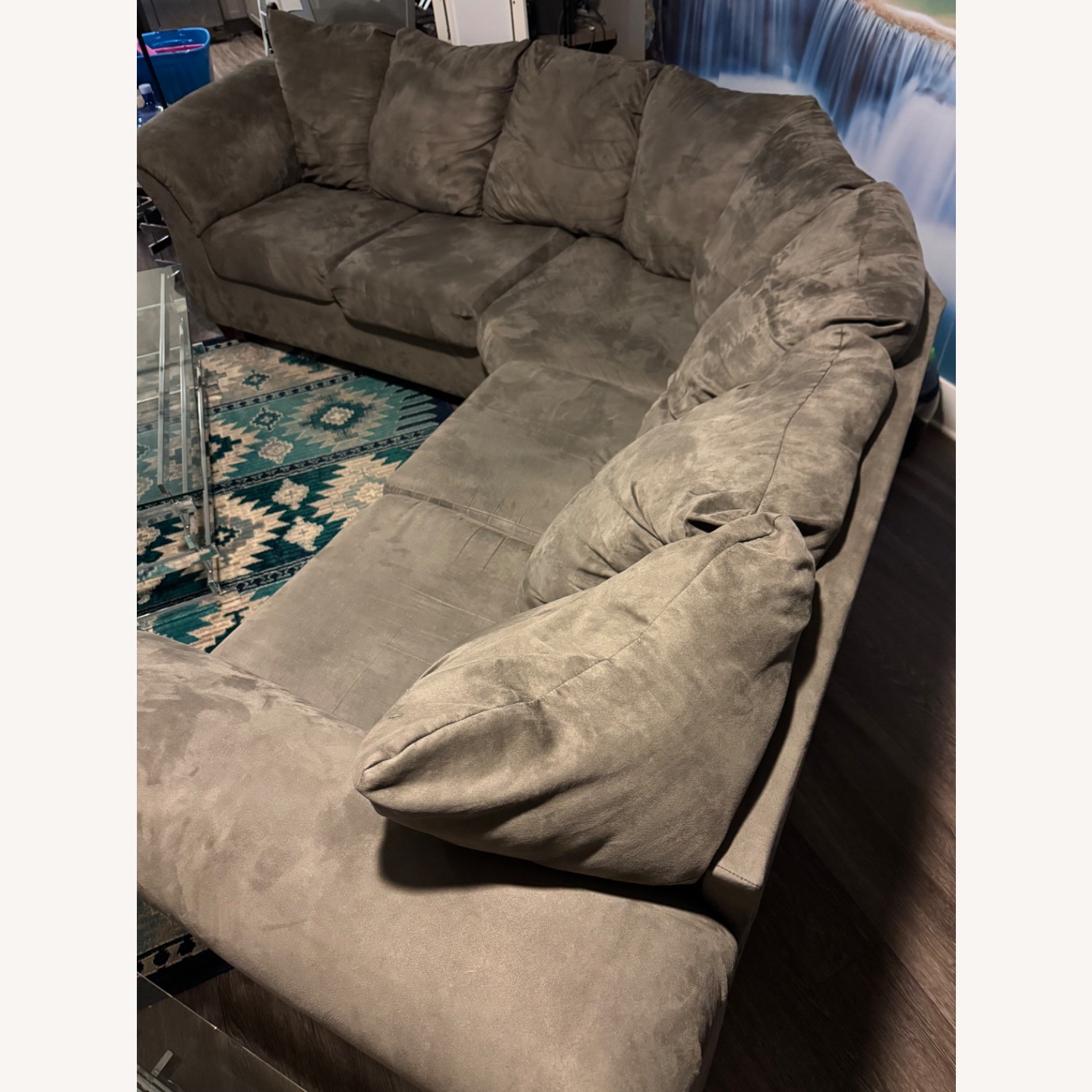 Ashley Furniture Darcy Light Gray 2 Piece Sectional - image-2