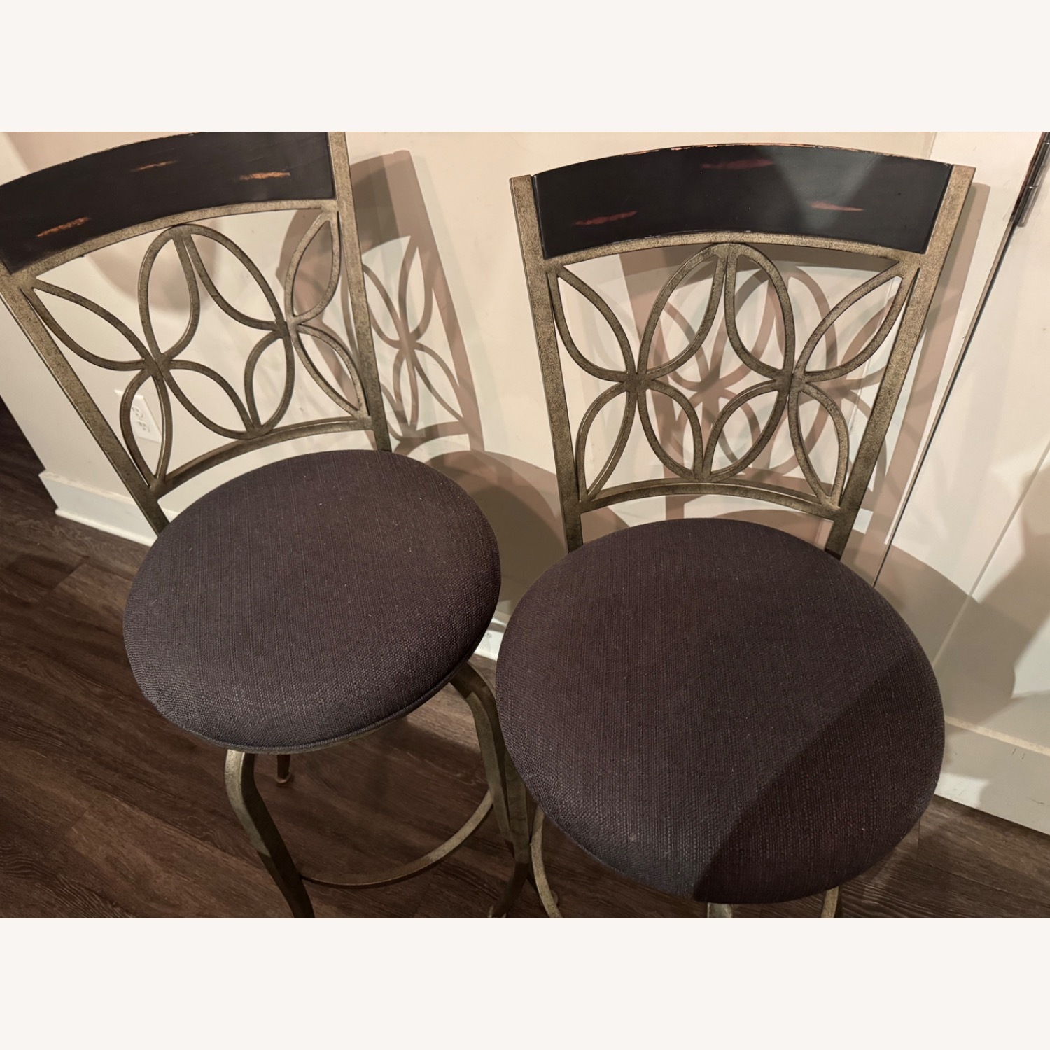 Hillsdale Furniture Silver Metal Dining Chairs - image-1