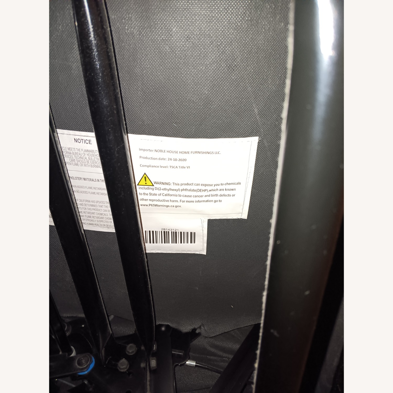 Light Brown Fabric Recliner - image-5