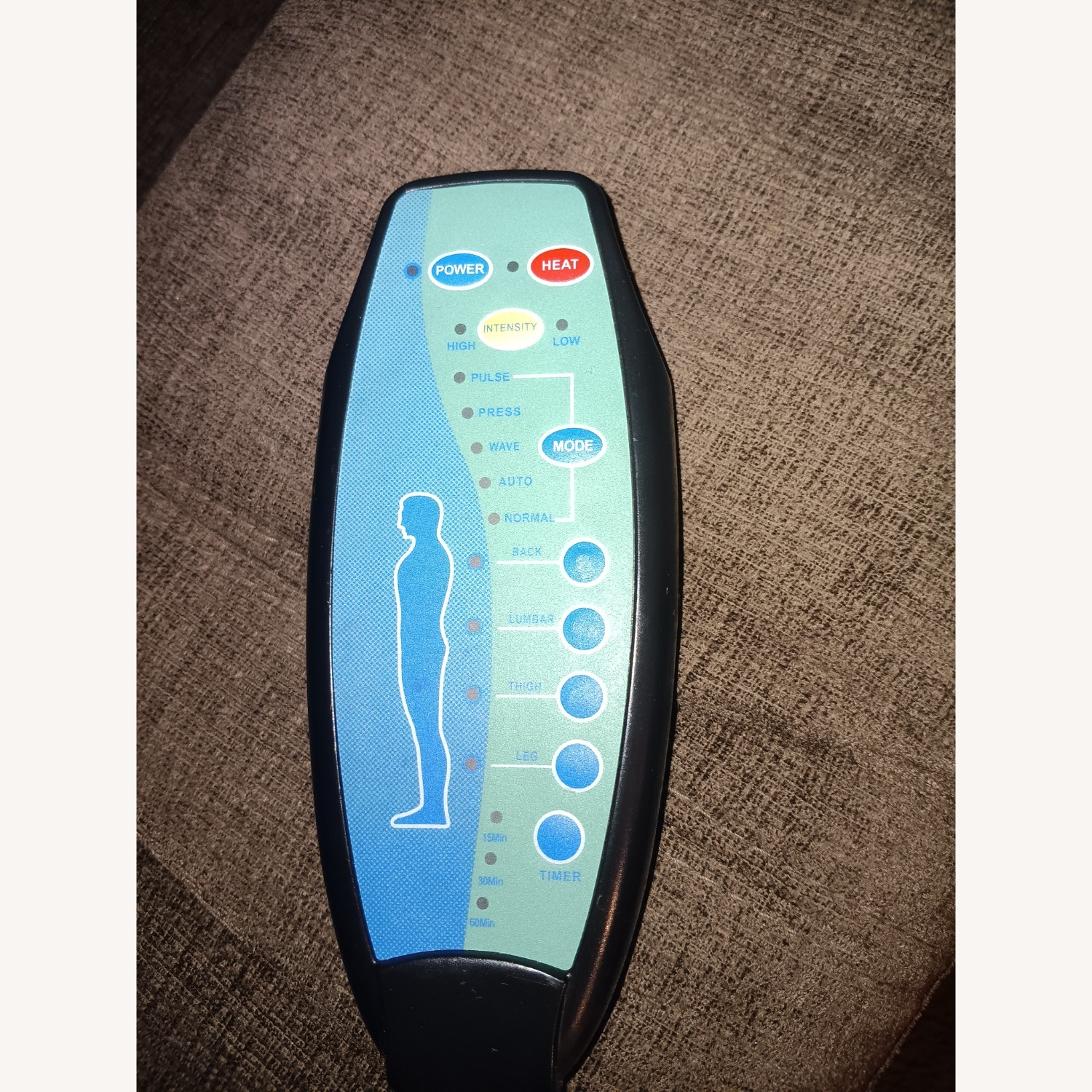 Light Brown Fabric Recliner - image-3