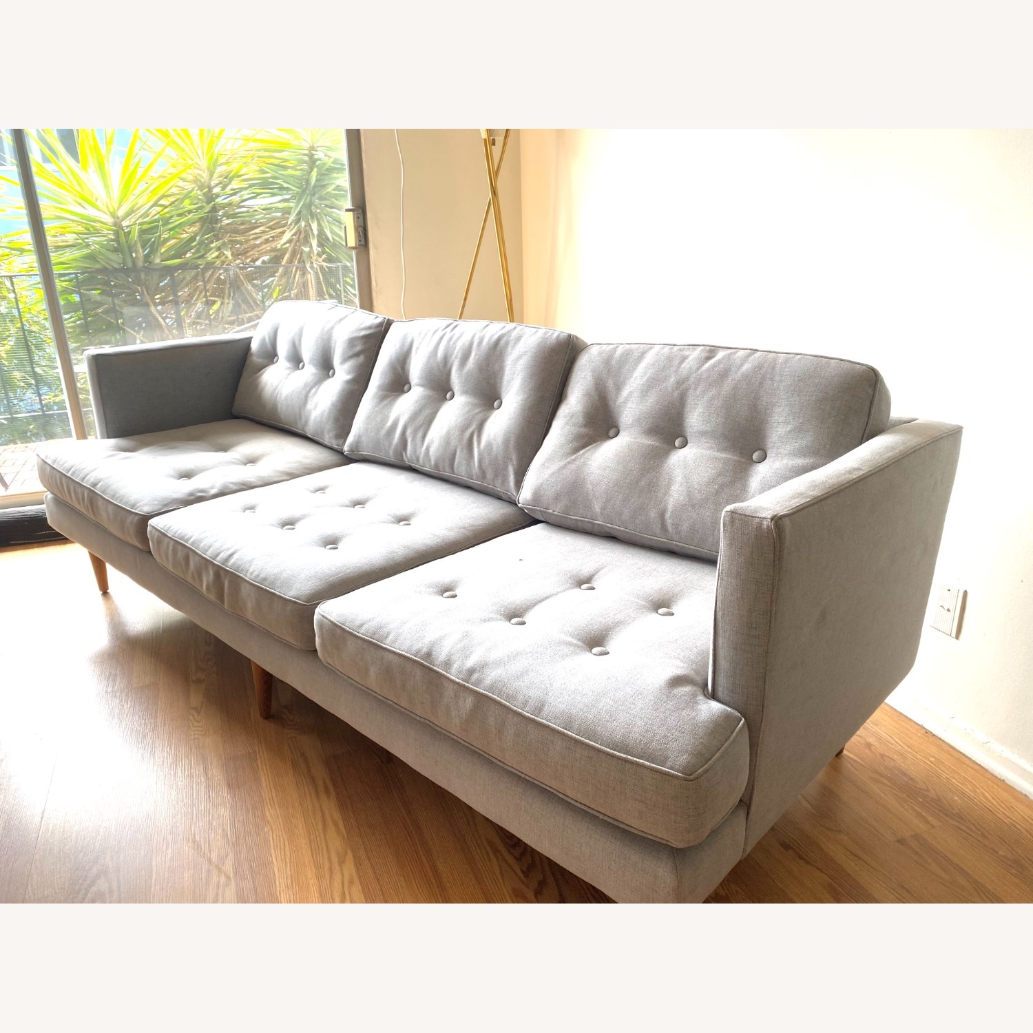 West Elm Peggy Light Gray 3+ Seater Sofa - image-2