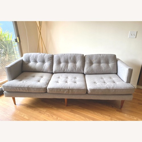 Used West Elm Peggy Light Gray 3+ Seater Sofa for sale on AptDeco