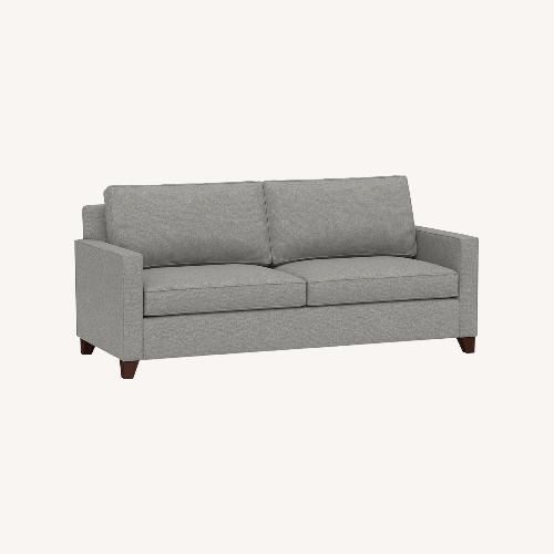 Used Potter Barn Cameron Square Arm Sofa Charcoal for sale on AptDeco