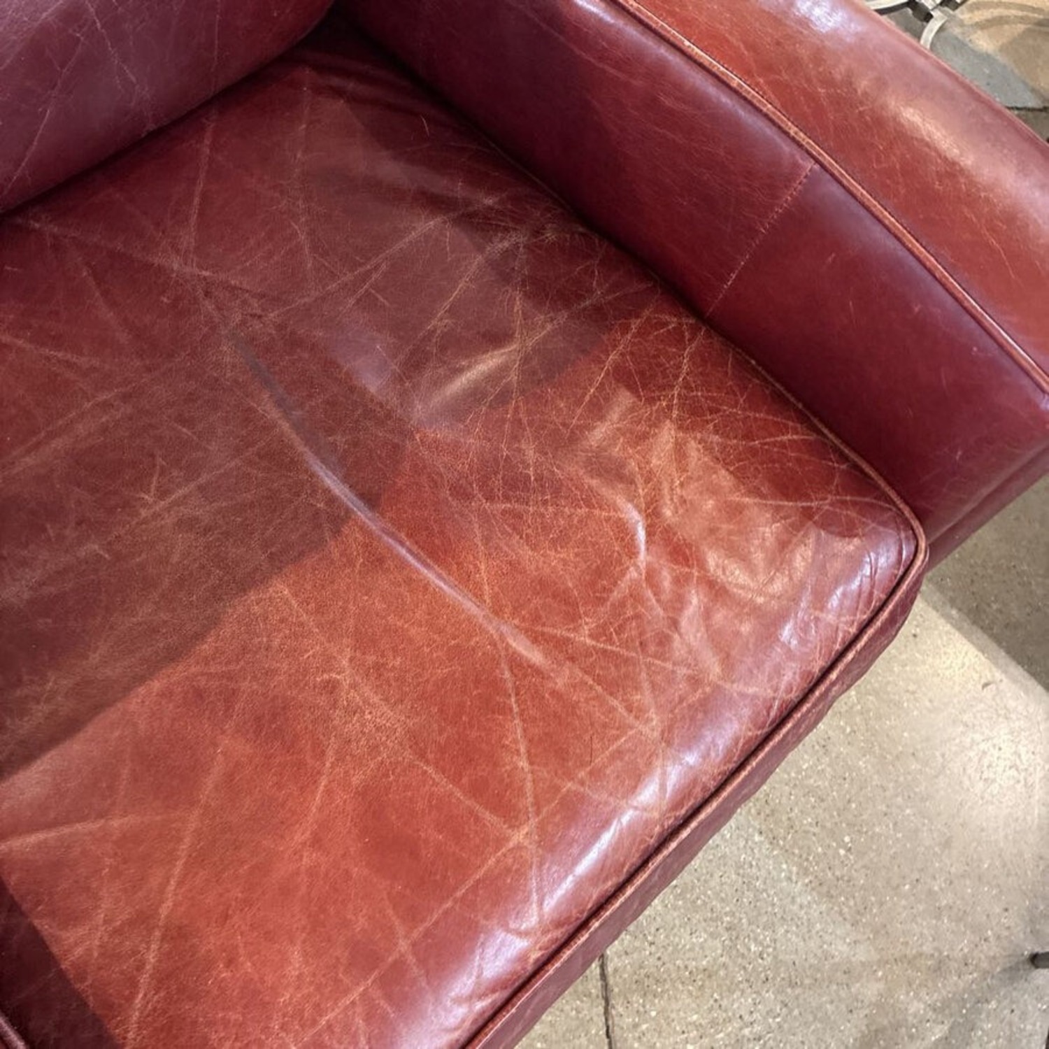 Klaussner International Vintage Leather Chair - image-4