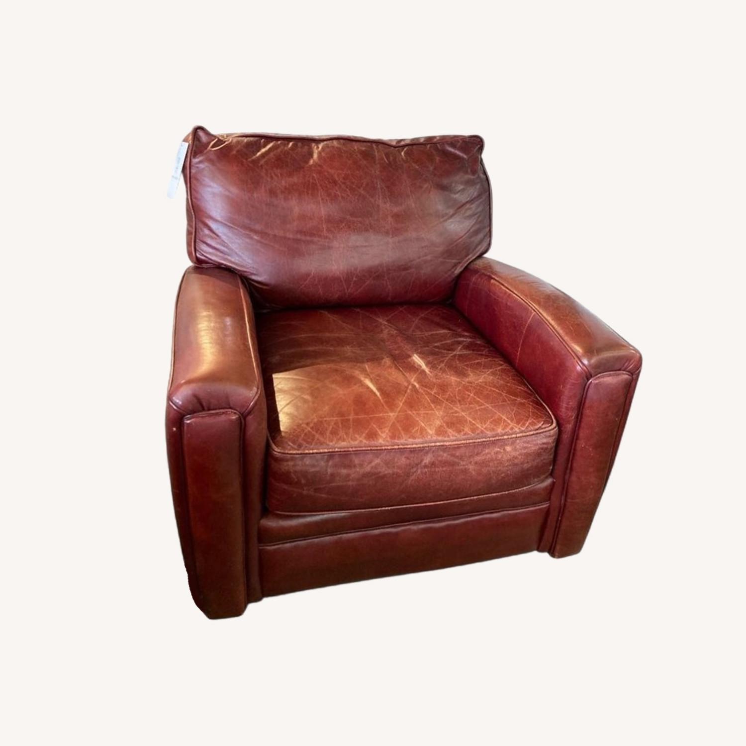 Klaussner International Vintage Leather Chair - image-0