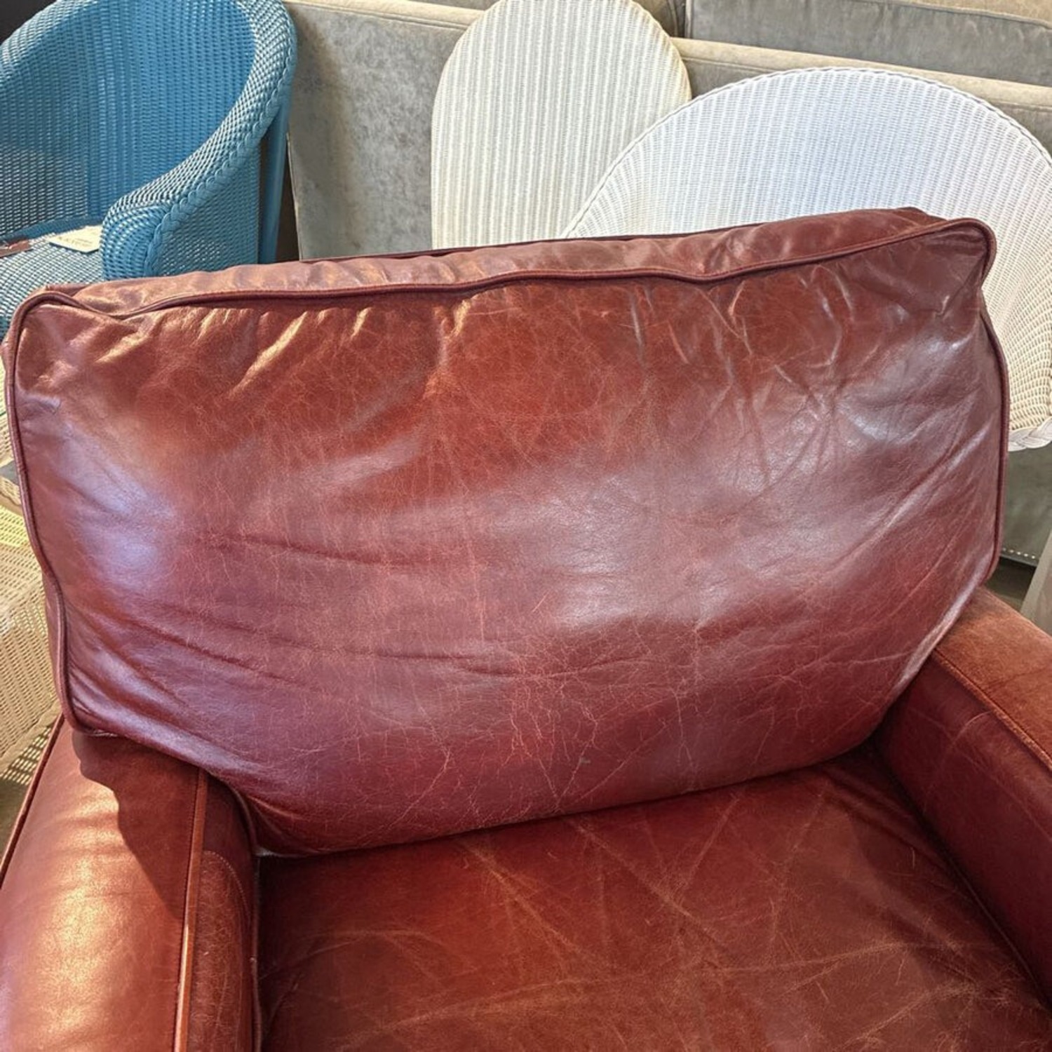 Klaussner International Vintage Leather Chair - image-6