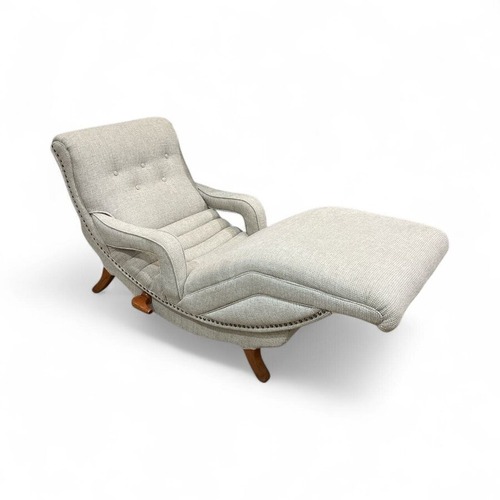 Used Vintage Contour Fabric Lounger Chair for sale on AptDeco