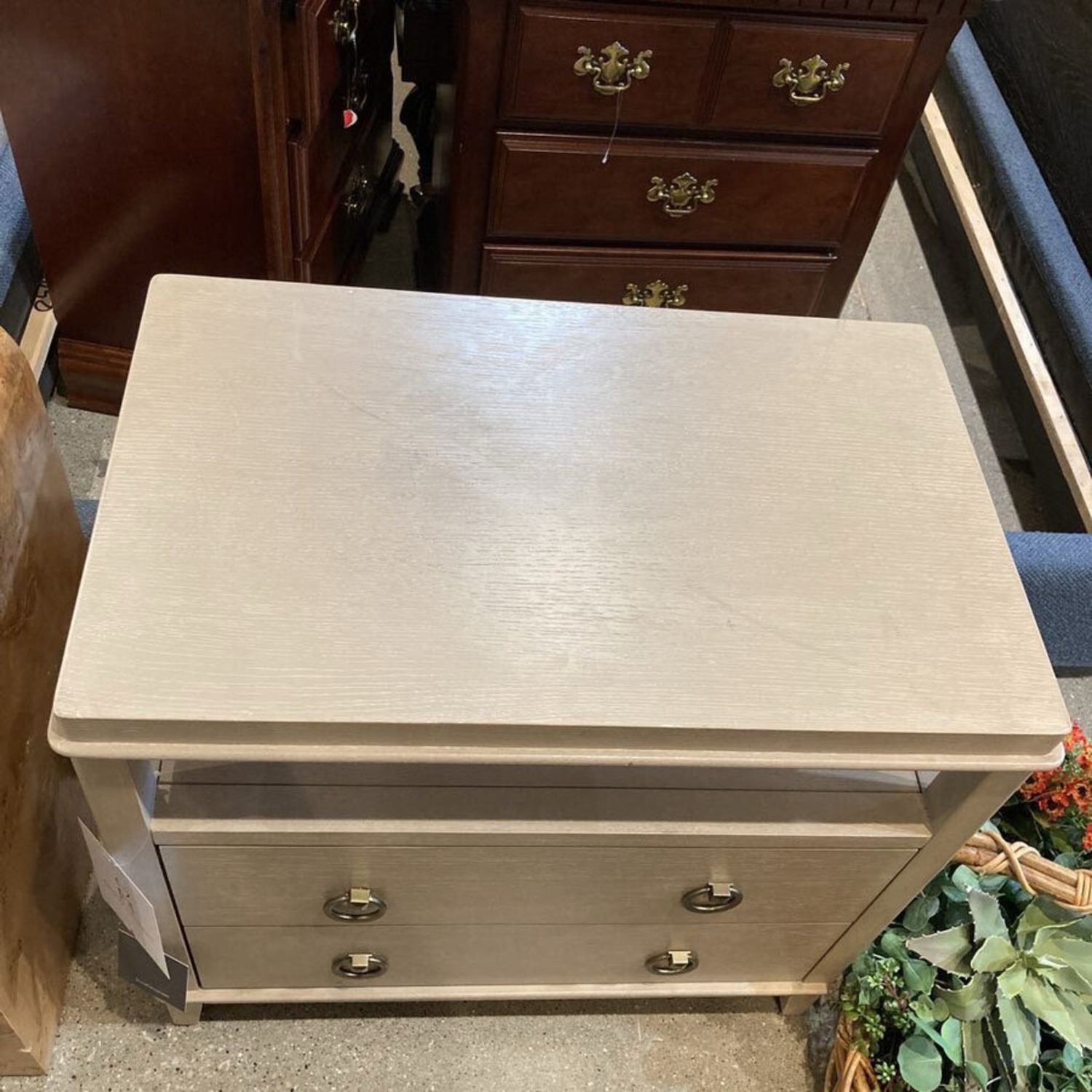 Highbury 2-Drawer W Open Shelf Nightstand - image-4