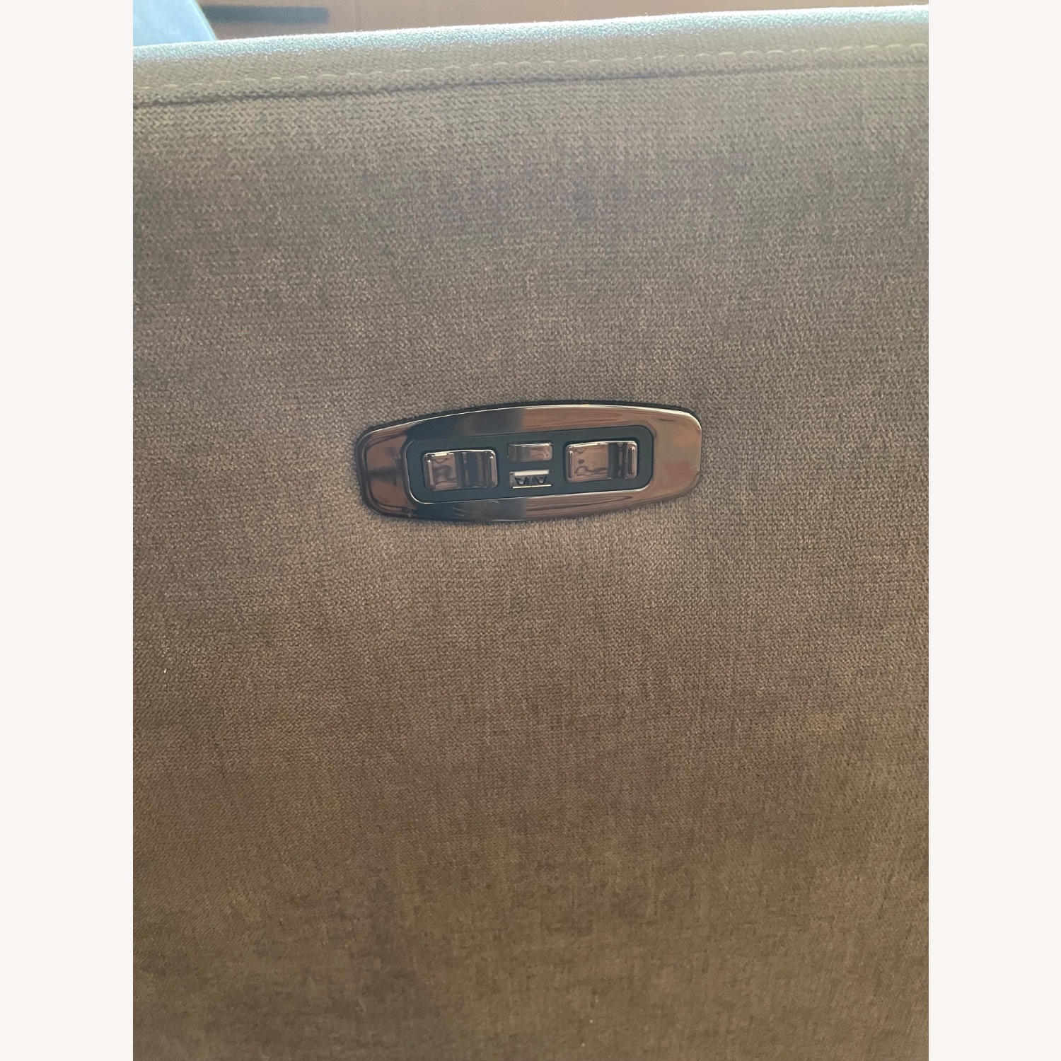 Nurture& Dark Gray Fabric Recliner - image-5