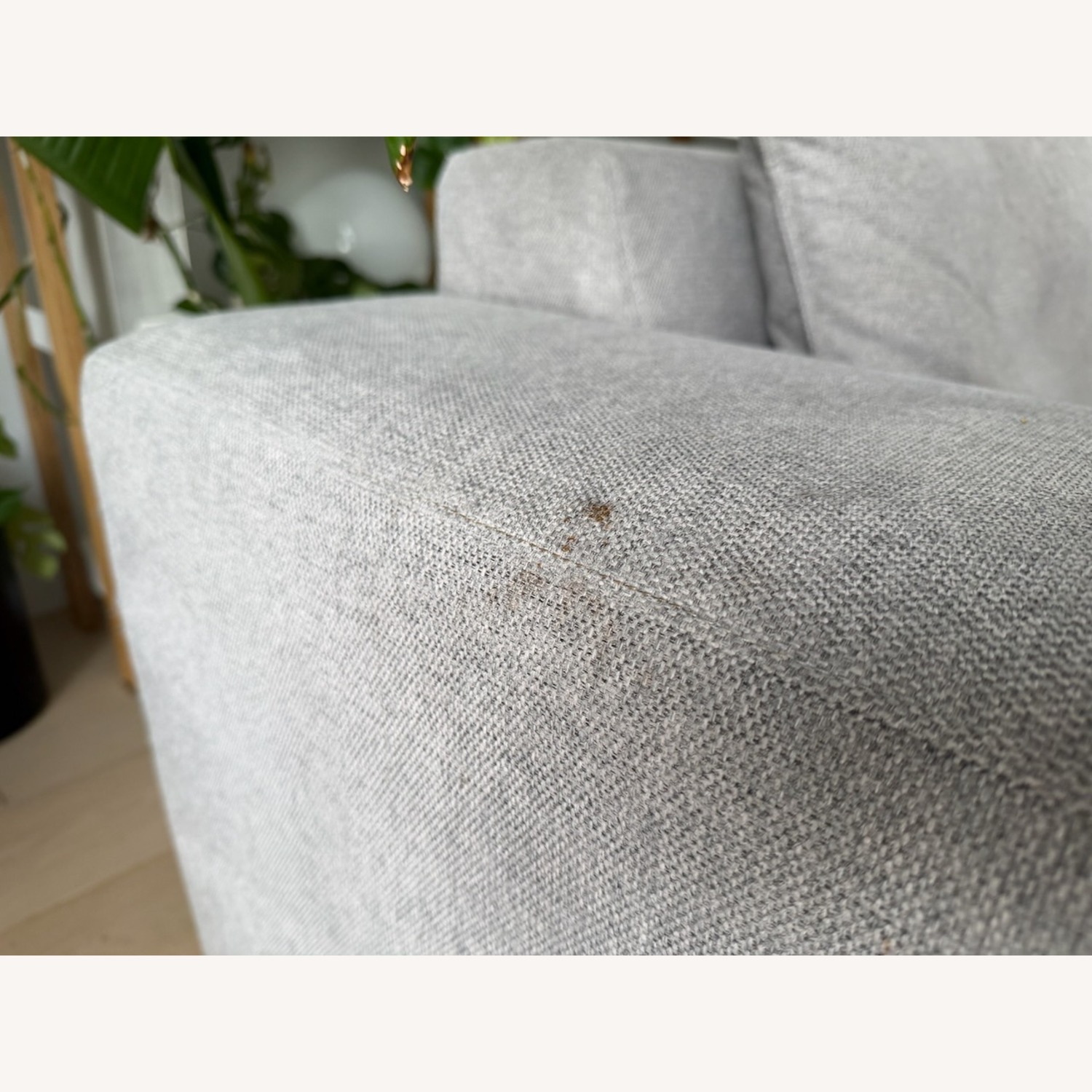 Floyd Gray Fabric Form Sectional with Ottoman - image-4