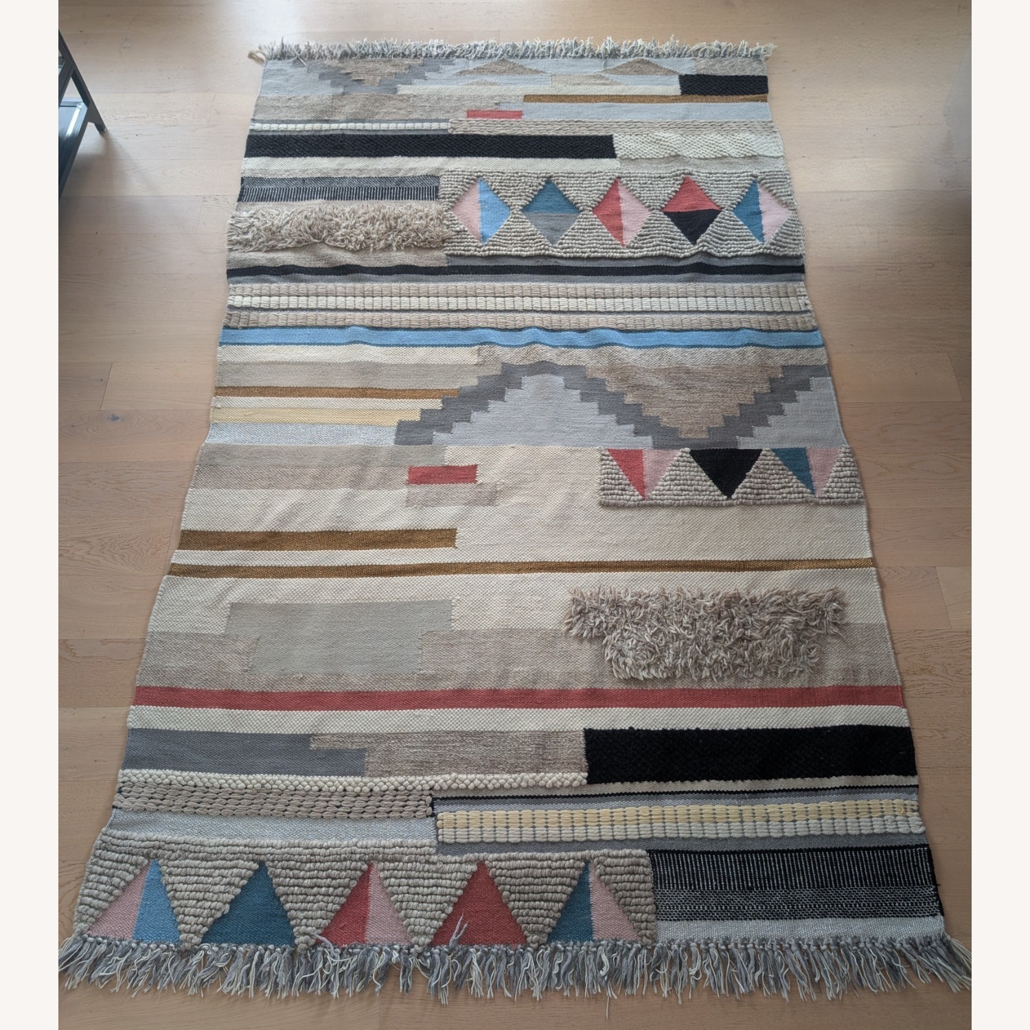 West Elm Boho Fabric Small Rug 5' x 8' - image-5
