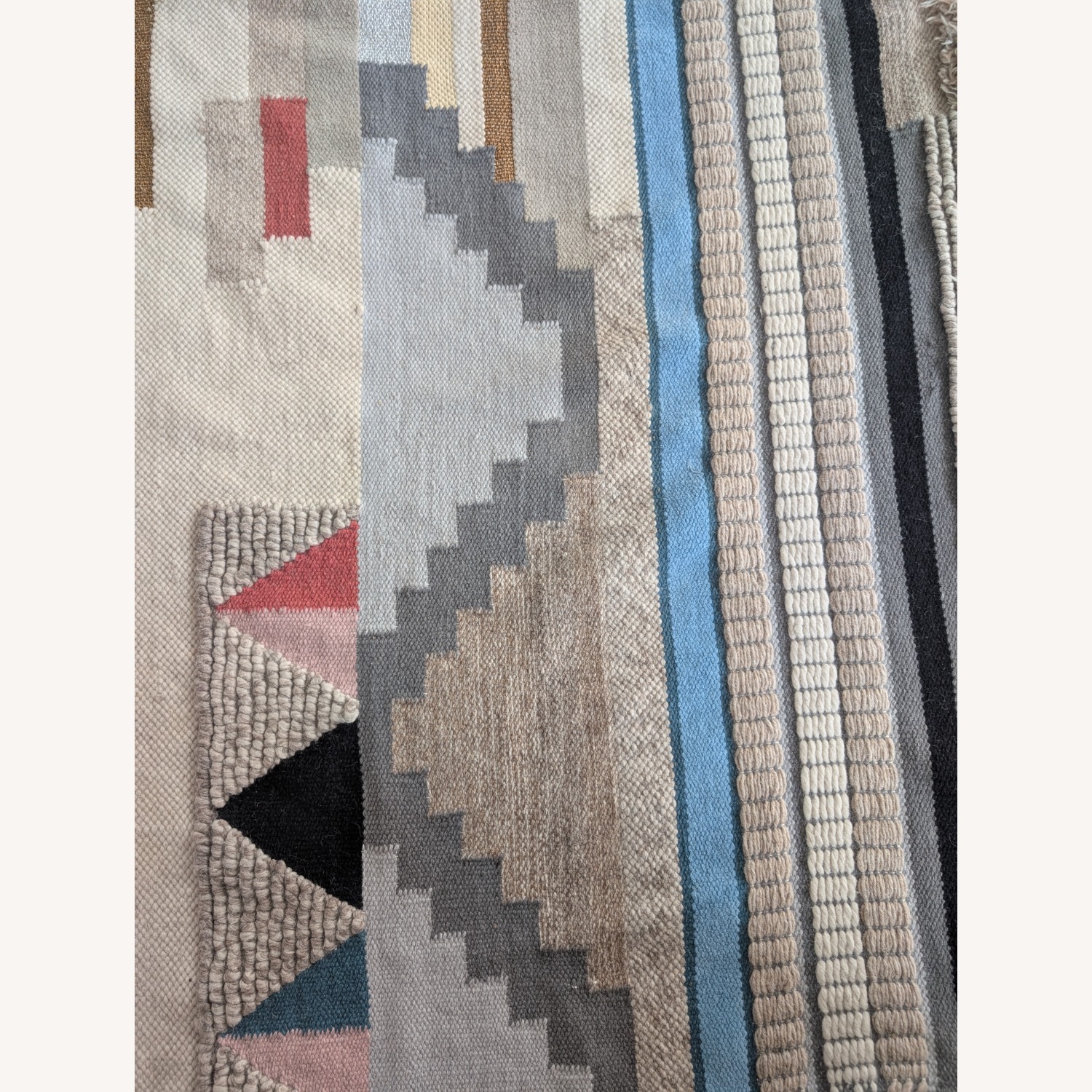 West Elm Boho Fabric Small Rug 5' x 8' - image-6