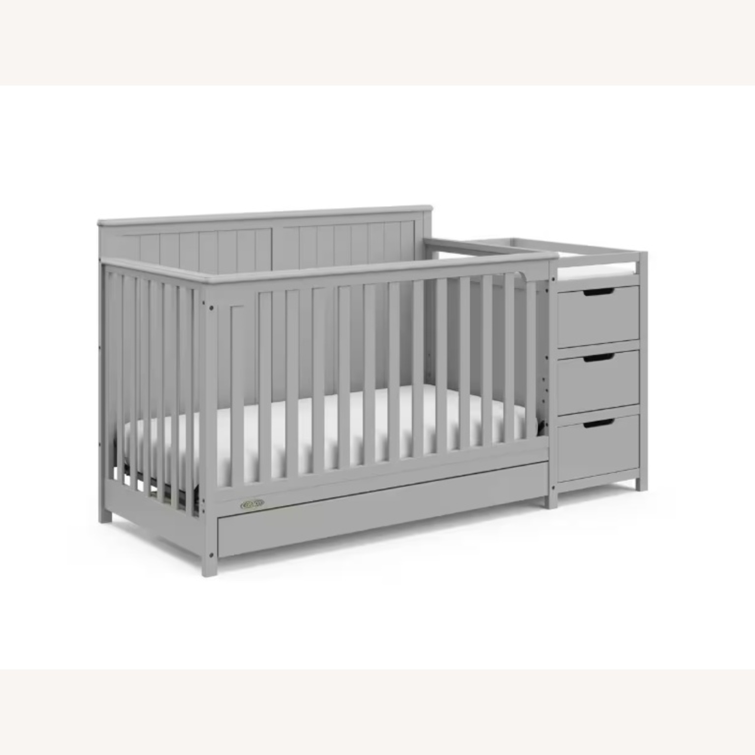 Graco Crib with Changing Table Converts to Bed - image-8
