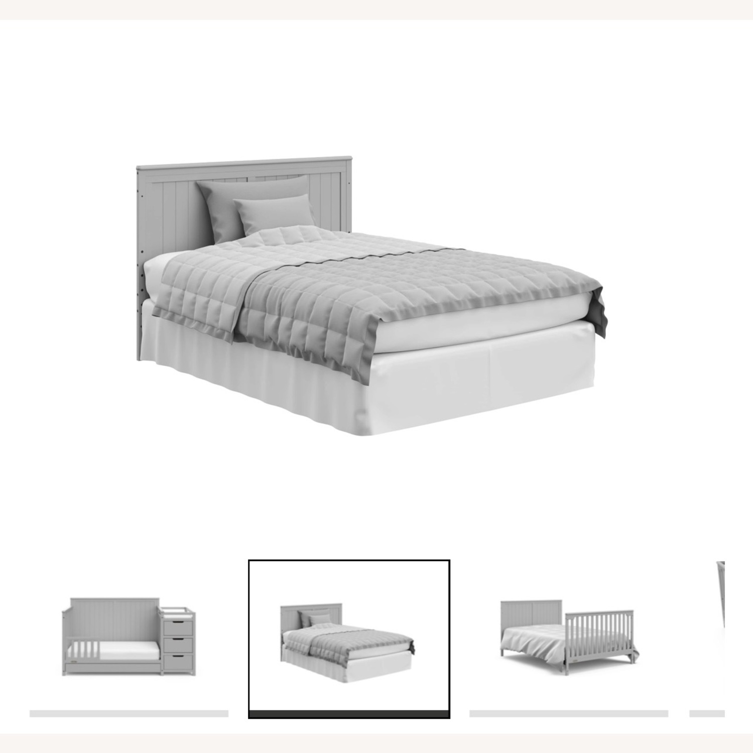 Graco Crib with Changing Table Converts to Bed - image-5