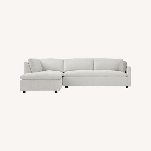 Used West Elm Marin 2-Piece Bumper Chaise Sectional for sale on AptDeco