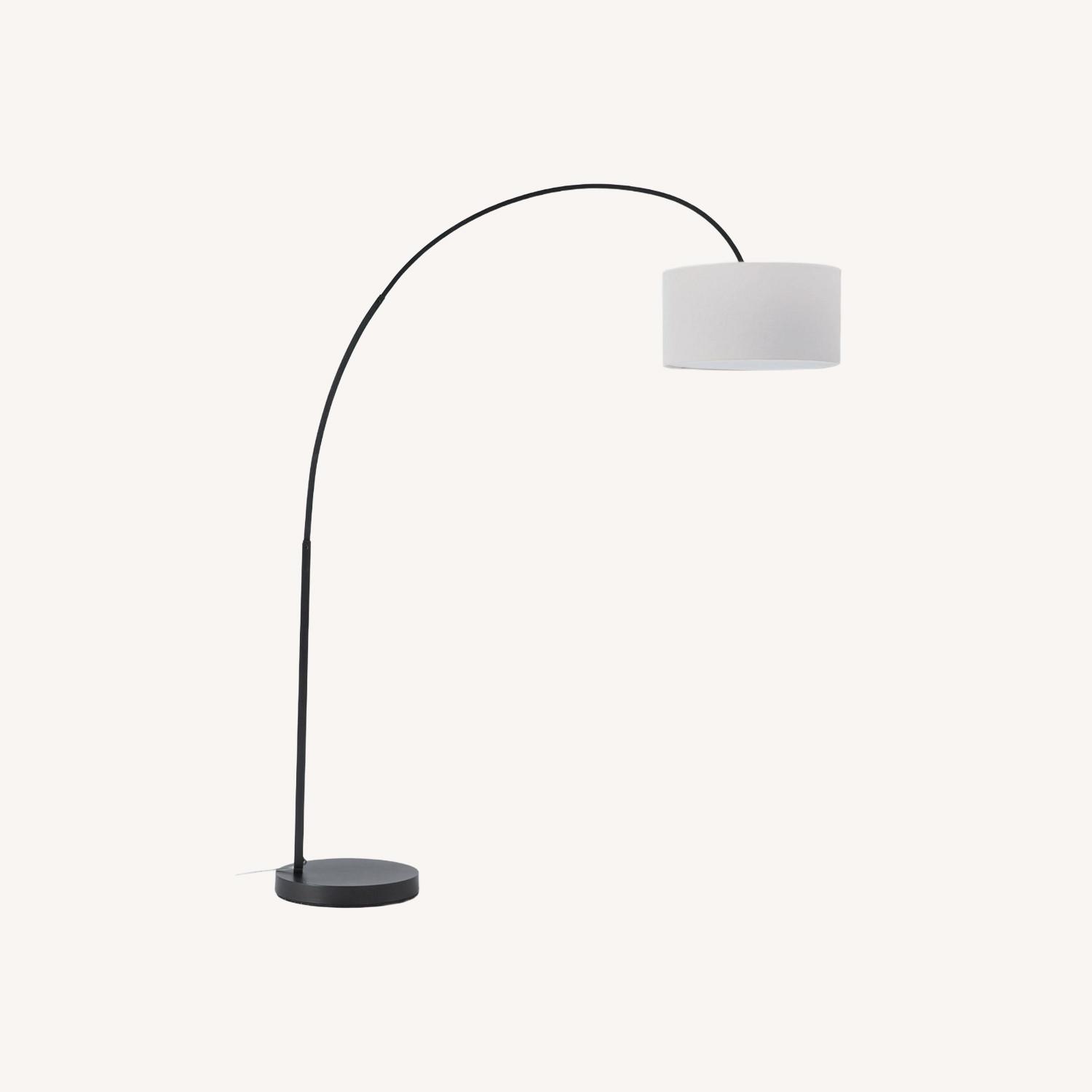 West Elm Overarching Floor Lamp, Antique Bronze - image-0