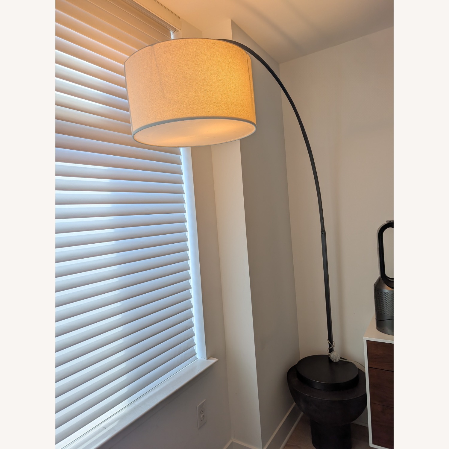 West Elm Overarching Floor Lamp, Antique Bronze - image-4