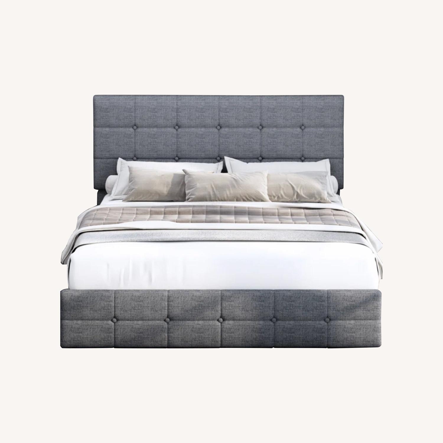Grey Queen Bed  - image-0