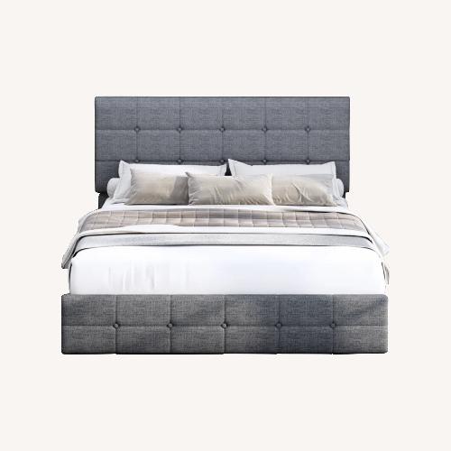 Used Grey Queen Bed for sale on AptDeco