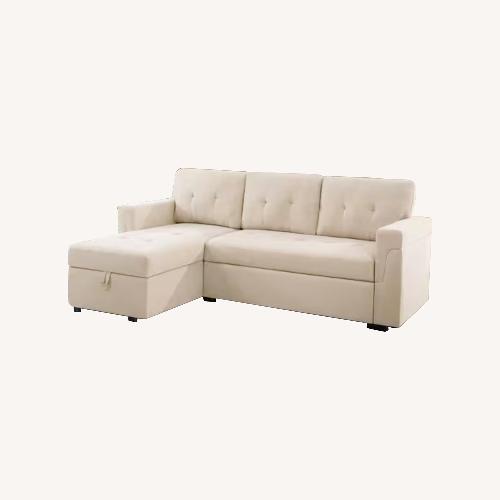 Used L-shaped Sleeper Sofa in Beige for sale on AptDeco