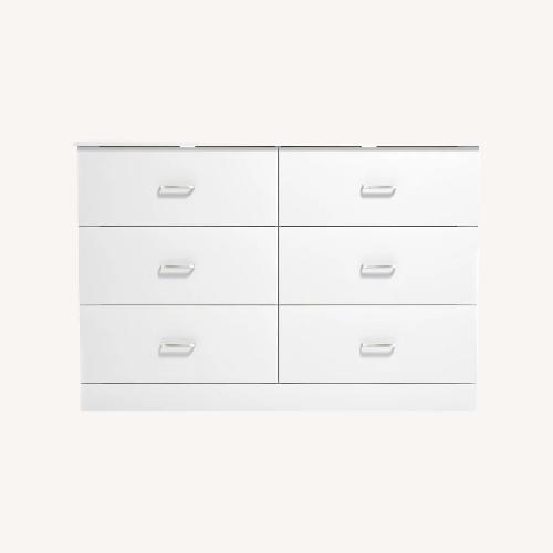 Used White Dresser with 6 Drawers for sale on AptDeco